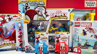 Marvel Spidey and His Amazing Friends Collection Unboxing Review  Spidey Glow Tech Web Crawler [upl. by Kovar700]