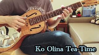 Ko Olina TeaTime Slack key guitar open D resonator Guitar Republic Guitars [upl. by Anoyek263]