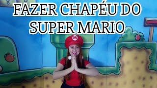 Como fazer chapéu do Mario Brós DIYFantasia [upl. by Amme]