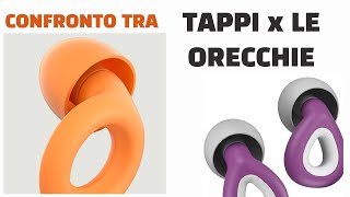 Confronto tra tre tipi di tappi per le orecchie [upl. by Hedvah949]