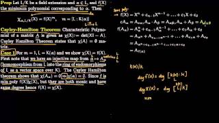 Characteristic Polynomial and Minimal Polynomial [upl. by Nylrats]