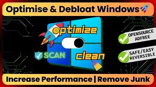 🚀Optimise Windows for Performance  Remove Inbuilt Apps  Scan Processes Windows1011 SafeTested✅ [upl. by Harras]