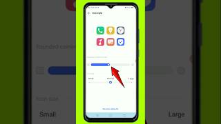 mobile me app ko chota Kaise kare  How to change icon size in android phone  shorts viral [upl. by Bum]