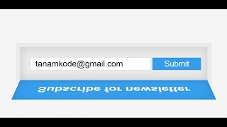 Subscribe Button Unik HTML  CSS [upl. by Ainatit]