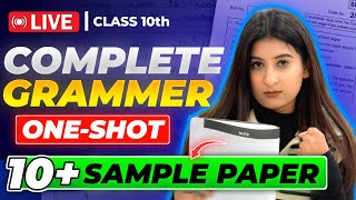 Complete English Grammar🔥 10 SAMPLE PAPER SOLVED✅ Guaranteed Questions for CLASS 10 boards 2024 [upl. by Ydne]