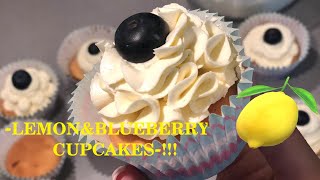 Blueberryamp Lemon Cupcakes [upl. by Yelahs]