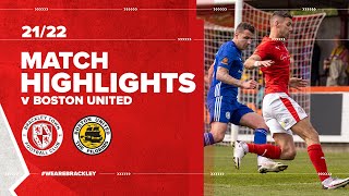 HIGHLIGHTS Brackley Town 0 1 Boston United [upl. by Okuy]