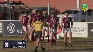 NSW Police V QLD Police Services 2023 Australian Police Rugby League TRISeries MENS [upl. by Ettesel]