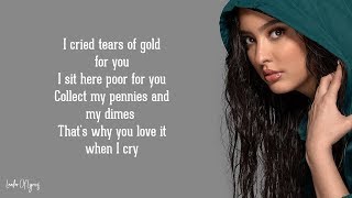 Faouzia  Tears of Gold Lyrics [upl. by Yxor]