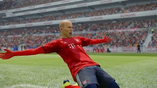 Top Arjen Robben Cut Inside Goal Compilation  PES 2019  PS4 Gameplay [upl. by Zantos]