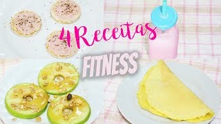 4 RECEITAS SAUDÁVEIS E RÁPIDAS Fitness [upl. by Alemat]