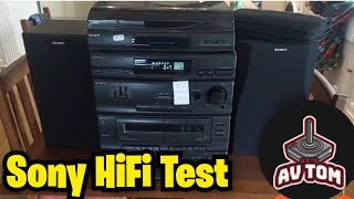 Sony LBTA195 Hifi Test CD Changer and Record Player [upl. by Myrna]