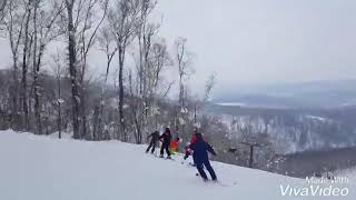 Family Ski trip The Rusutsu Resort in Hokkaido Japan [upl. by Ojillib]