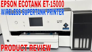 ✅ Epson EcoTank ET15000 Wireless Color AllinOne Supertank Printer 🔴 [upl. by Ahsenet]