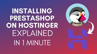 How To Install PrestaShop On Hostinger 2024 [upl. by Idihsar860]