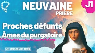 Neuvaine J1 À NOS DÉFUNTS amp AUX ÂMES du purgatoire  Avec le SacréCoeur de Jésus • Dizaine chapelet [upl. by Jobe]