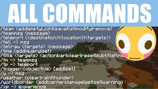 All 50 Commands in Minecraft Explained in Under 15 Minutes [upl. by Daniyal620]