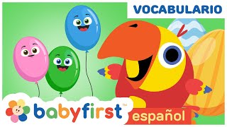 Primeras Palabras para Bebes en Español  Huevos Surpresas con Larry el Loro  Baby First Español [upl. by Ivanah710]