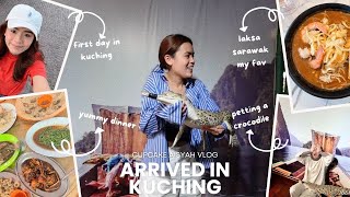 TIBA TIBA KAT KUCHING crocodile farm amp food hunting [upl. by Kecaj]