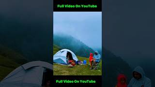 Winter Camping in Himachal camping campingspot campinginforest viral youtubeshorts viral yt [upl. by Doralin98]