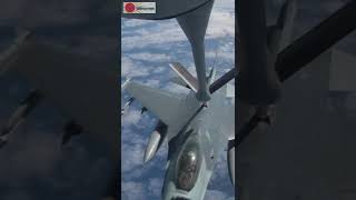 Aggressor F16 Air Refueling by KC135 in CopeNorth22 Shorts [upl. by Dorcy]