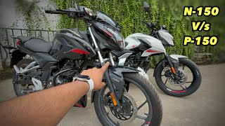 All New Pulsar N150 Vs Old P150 Comparison Same Engine  Price Difference  All Details [upl. by Efinnej]