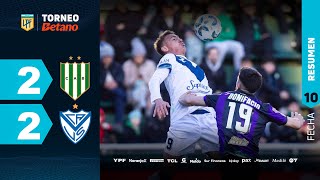 BANFIELD 2  2 VÉLEZ I Resumen del partido  TorneoBetano 2024 [upl. by Barth]