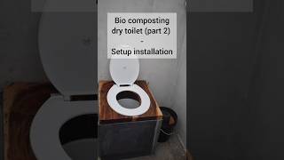 bio composting toilet setup installation full video in comment drytoilet biocomposting [upl. by Murdock]