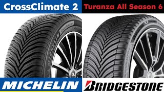 Michelin CrossClimate 2 vs Bridgestone Turanza All Season 6 [upl. by Pearl]