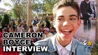 Cameron Boyce Talks Adam Sandler on JESSIE GROWN UPS 2 amp XMob [upl. by Inahpets]