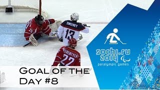 Day 8  Goal of the Day  Sochi 2014 Winter Paralympic Games [upl. by Aneekan]