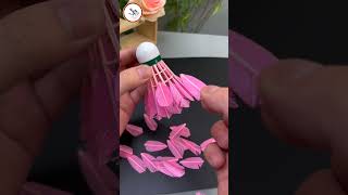 DIY Shuttlecock Light Making Creative amp Beautifull shortsfeed youtubeshorts diycrafts [upl. by Lilllie61]