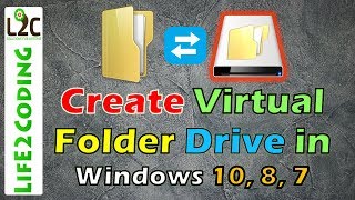 Create Virtual Drive From Folders in Windows 7 8 10 [upl. by Accissej178]