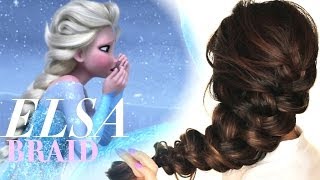 ★FROZEN ELSAS messy BRAID HAIR TUTORIAL  CUTE HAIRSTYLES [upl. by Lejeune669]