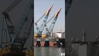 Mega Piattaforme Saipem 7000 la Nave Gru più grande del mondo al Porto di Palermo [upl. by Terbecki648]