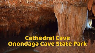 Onondaga Cave State Park  Cathedral Cave Tour  Park Travel Review [upl. by Naitsirhc385]