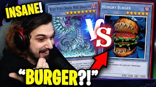 LOW RANKED DUELISTS Played HUNGRY BURGER VS CHAOS MAX [upl. by Caro]