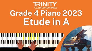 TRINITY Grade 4 Piano 2023  Etude in A no 10 from 25 études faciles op 50 Farrenc [upl. by Kciremed]