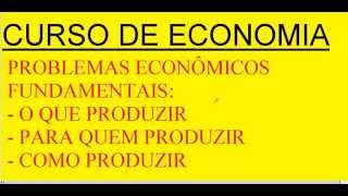 Problemas econômicos fundamentais O que como para quem onde produzir Escassez Vantagem comparativa [upl. by Tletski]