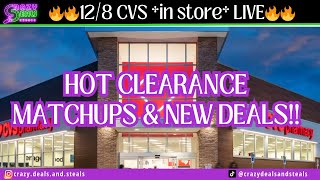 🔥128 CVS in store LIVE🔥 SO MANY CLEARANCE ITEMS  CLEARANCE COUPON MATCHUPS amp NEW CVS DEALS🙌🏼 [upl. by Swain]