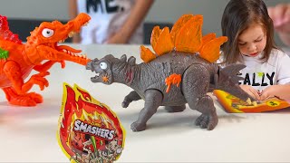 NEW Smashers Mega Dino Light Up with Richard and Jason [upl. by Sidonnie25]