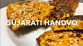 Gujarati Handvo Recipe  Crispy Pan Handvo Recipe [upl. by Leunammi]