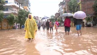 Heavy rains bring deadly floods and landslides in Nepal  REUTERS [upl. by Llehsyar]