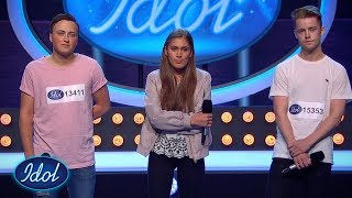 Jørgen Magnus og Solveig kjenner på presset i trio  Idol Norge 2018 [upl. by Whatley230]