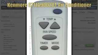 Kenmore 6711A90028T Air Conditioner Remote  wwwReplacementRemotescom [upl. by Eimmij570]