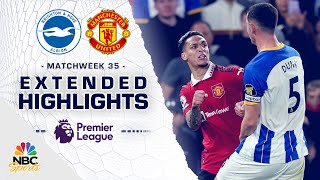 Brighton v Manchester United  PREMIER LEAGUE HIGHLIGHTS  542023  NBC Sports [upl. by Weinrich]