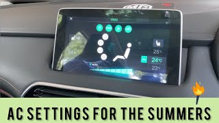 How to set the AC in Scorching Heat Wave MG HS optimum AC settings [upl. by Guglielma446]