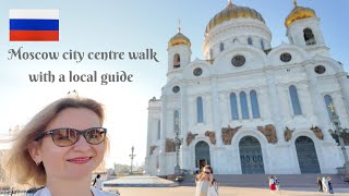 MOSCOW RUSSIA 🇷🇺 City Centre Walking tour with a local guide [upl. by Anawek]