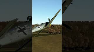 Fw 190 forced to crash land after engine failure shorts airplane crash [upl. by Dorcia18]