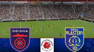 Odisha FC vs Kerala Blasters FC  ISL 202425  eFootball Match [upl. by Laeno]